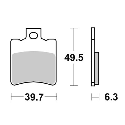 PASTIGLIE FRENO SBS 123CT