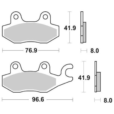 PASTIGLIE FRENO SBS 134HF