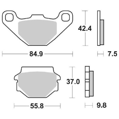 PASTIGLIE FRENO SBS 135HF