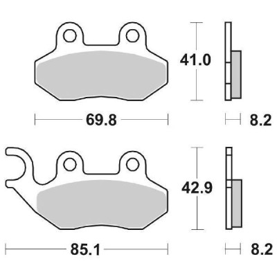 PASTIGLIE FRENO SBS 140CT