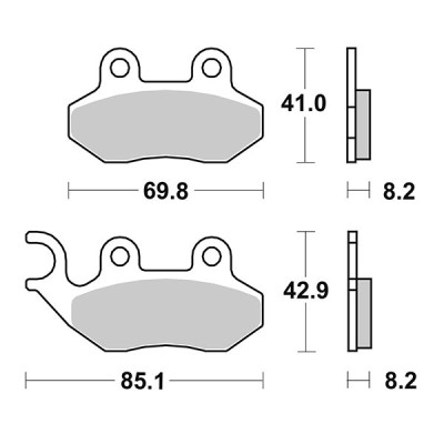 PASTIGLIE FRENO SBS 140HM