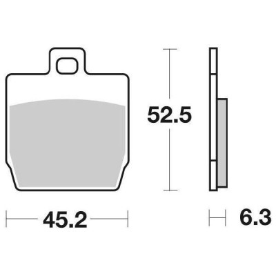 PASTIGLIE FRENO SBS 145HF