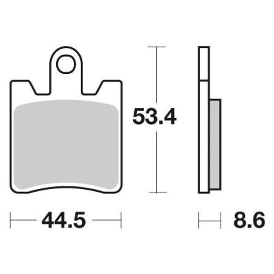 SET 4 PASTIGLIE FRENO SBS 146HF