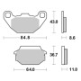 PASTIGLIE FRENO SBS 154HM