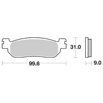 PASTIGLIE FRENO SBS 155MS