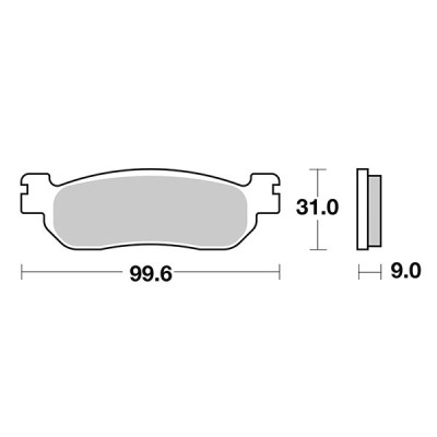 PASTIGLIE FRENO SBS 155HM