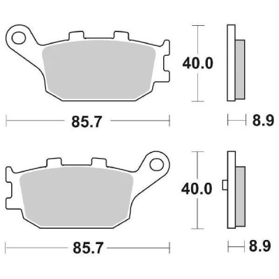 PASTIGLIE FRENO SBS 158MS