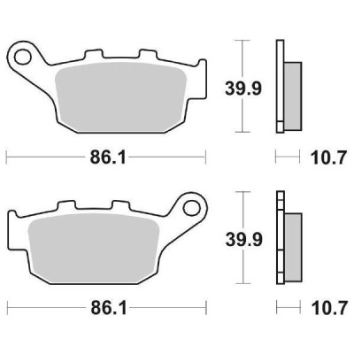 PASTIGLIE FRENO SBS 161HF