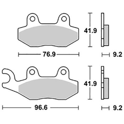 PASTIGLIE FRENO SBS 163HM