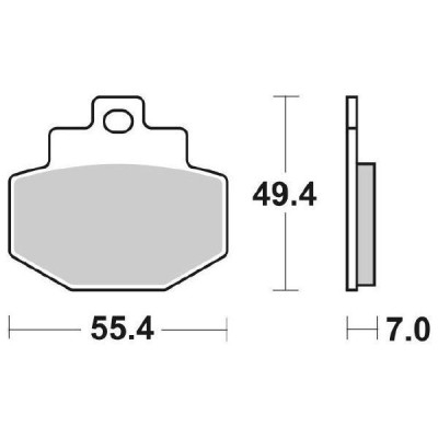 PASTIGLIE FRENO SBS 166MS