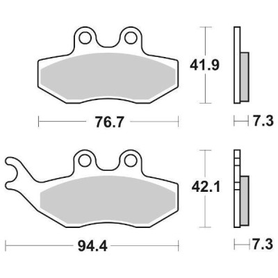 PASTIGLIE FRENO SBS 168HF