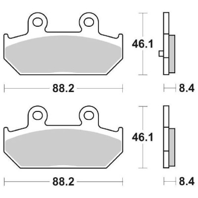 PASTIGLIE FRENO SBS 182HF