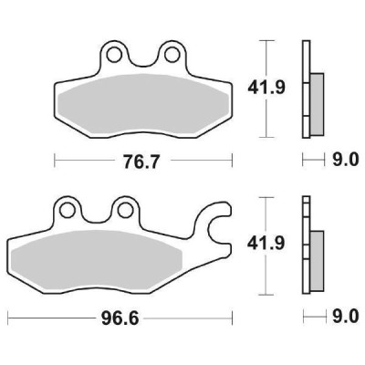 PASTIGLIE FRENO SBS 187MS