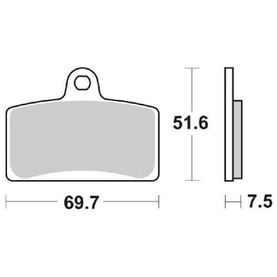 PASTIGLIE FRENO SBS 189MS