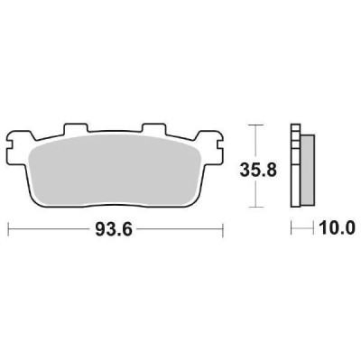 PASTIGLIE FRENO SBS 195MS