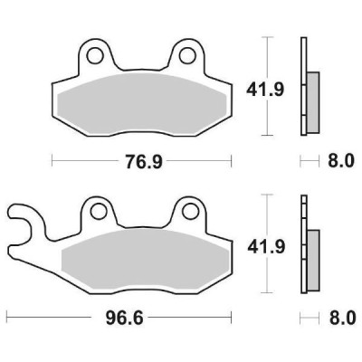 PASTIGLIE FRENO SBS 197MS