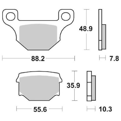 PASTIGLIE FRENO SBS 203HF