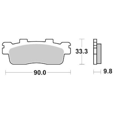 PASTIGLIE FRENO SBS 204CT