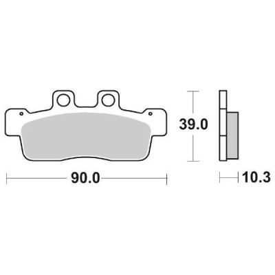 PASTIGLIE FRENO SBS 207HF