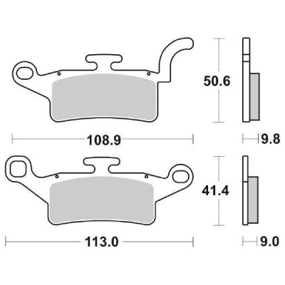 PASTIGLIE FRENO SBS 208HF