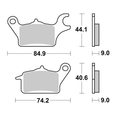 PASTIGLIE FRENO SBS 222HF