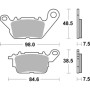 PASTIGLIE FRENO SBS 226HF