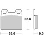 PASTIGLIE FRENO SBS 527HF