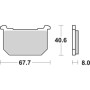 PASTIGLIE FRENO ANTERIORE RACING SBS 539DCC