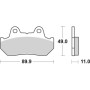 PASTIGLIE FRENO ANTERIORE RACING SBS 542DCC