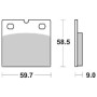 PASTIGLIE FRENO SBS 554HF