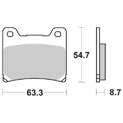 PASTIGLIE FRENO SBS 555HF