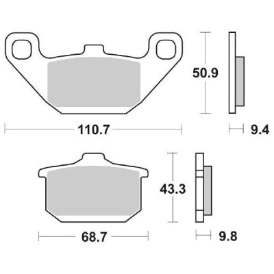 PASTIGLIE FRENO SBS 557HF