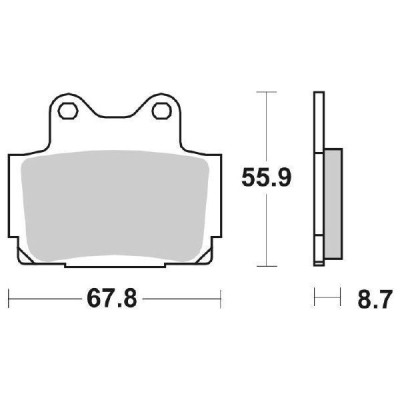 PASTIGLIE FRENO SBS 570HF