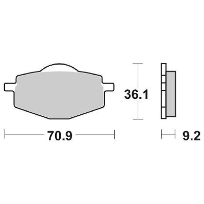 PASTIGLIE FRENO SBS 575SI