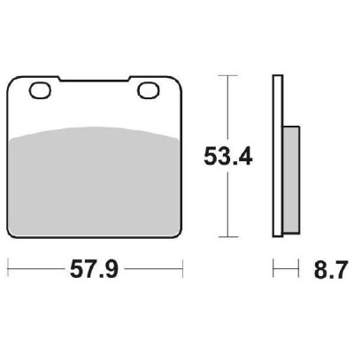 PASTIGLIE FRENO SBS 577HF