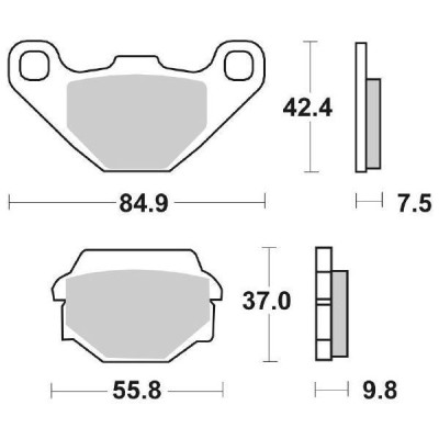 PASTIGLIE FRENO SBS 586HF