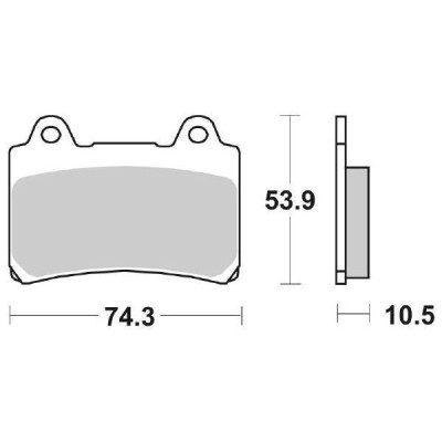 PASTIGLIE FRENO SBS 590HF