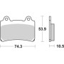 PASTIGLIE FRENO ANTERIORE RACING SBS 590DCC