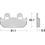 PASTIGLIE FRENO ANTERIORE RACING SBS 593RST