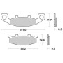 PASTIGLIE FRENO ANTERIORE SBS 597HS