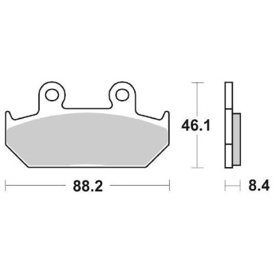 PASTIGLIE FRENO ANTERIORE SBS 600HS