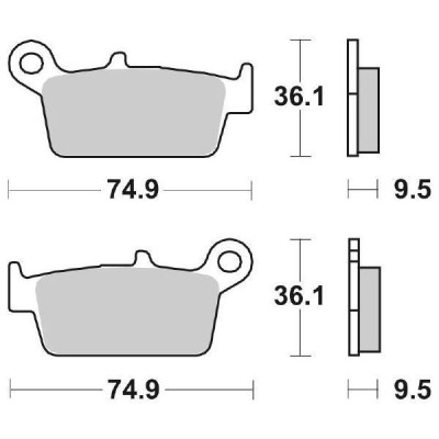 PASTIGLIE FRENO SBS 604HF