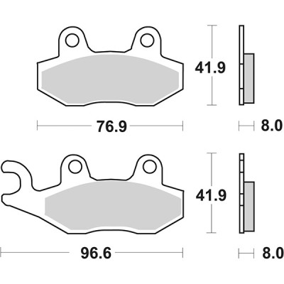 PASTIGLIE FRENO SBS 611PSI