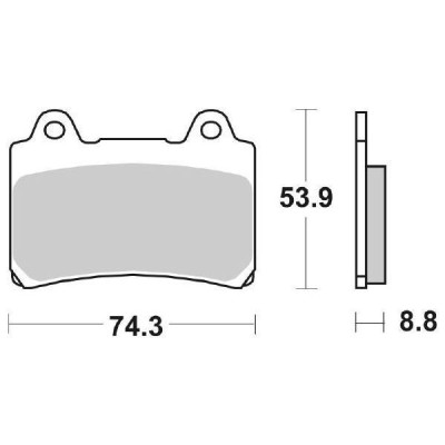 PASTIGLIE FRENO SBS 613HF