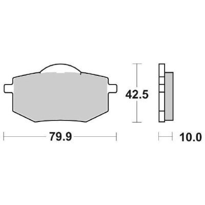 PASTIGLIE FRENO SBS 616HF