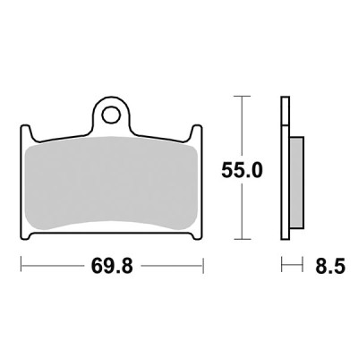 PASTIGLIE FRENO ANTERIORE SBS 624SP