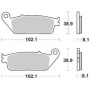 PASTIGLIE FRENO ANTERIORE SBS 627HS HONDA CB F Hornet 600 2007-2013