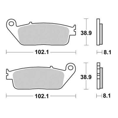 PASTIGLIE FRENO ANTERIORE SBS 627SP