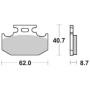 PASTIGLIE FRENO SBS 632SI