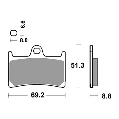 PASTIGLIE FRENO ANTERIORE RACING SBS 634DS-2